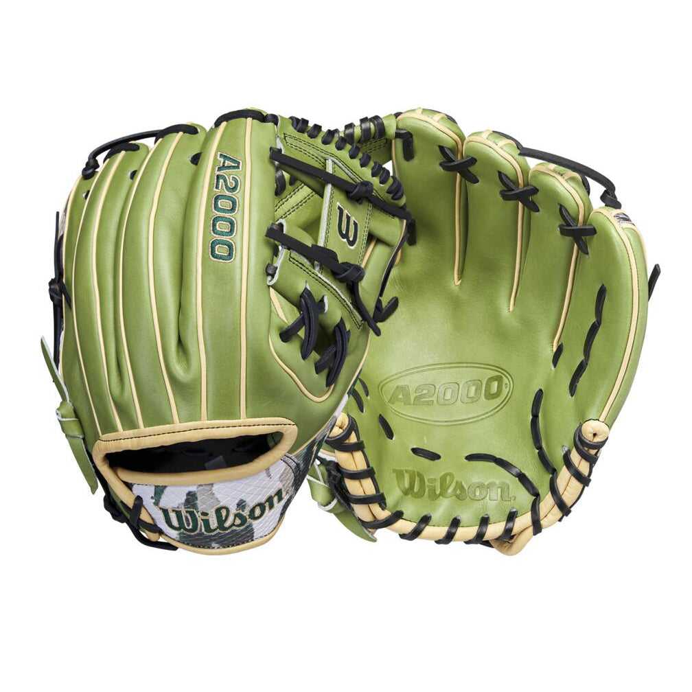 Wilson A2000 1975 11.75&quot; Infield Glove Military Honor Nov 2023 GOTM WBW1016901175 - Olive - HIT a Double - 3