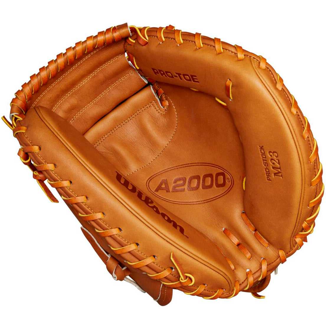 Wilson A2000 M23 33.50" Glove Day Series Catcher's Mitt WBW102094335 - Saddle Tan - HIT a Double