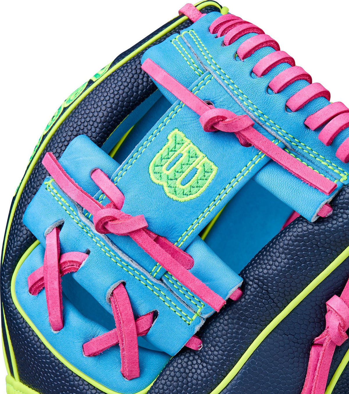 Wilson A2000 1786SS 11.5" Baseball Glove WBW103450 - Navy Sky Blue