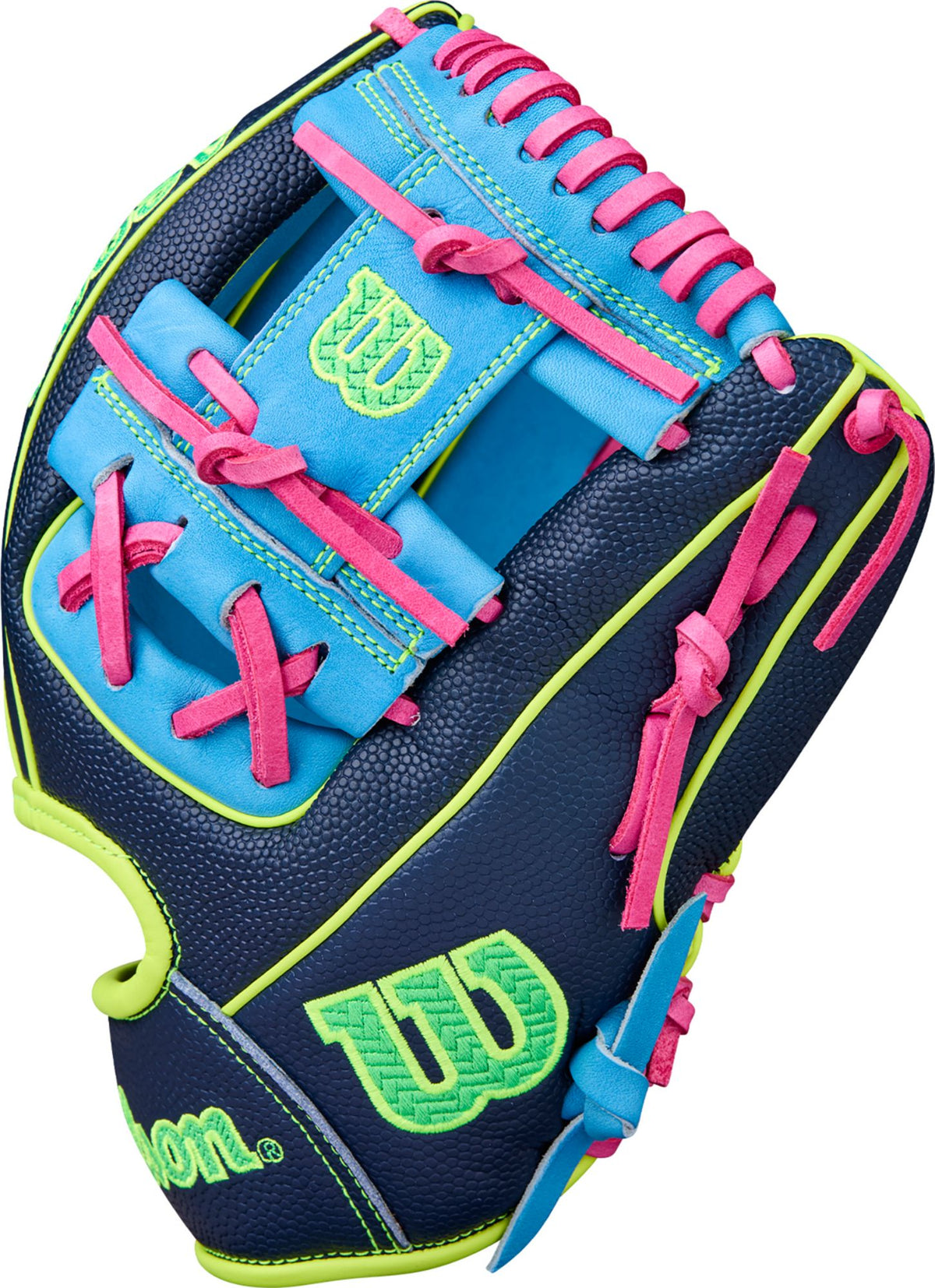 Wilson A2000 1786SS 11.5" Baseball Glove WBW103450 - Navy Sky Blue