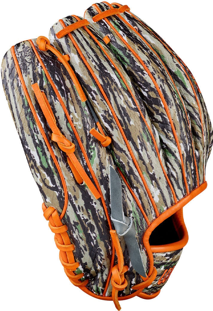 Wilson A2000 Gunnar Henderson 11.75" Winter Collection Infield  Glove WBW1034511175 - Camo pattern Orange - HIT a Double - 4