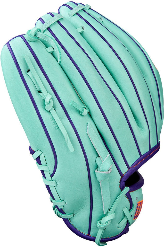 Wilson A2000 1786 Spin Control 11.50" Winter Collection Infield Glove WBW103937115 - Seafoam Blonde Purple - HIT a Double - 7