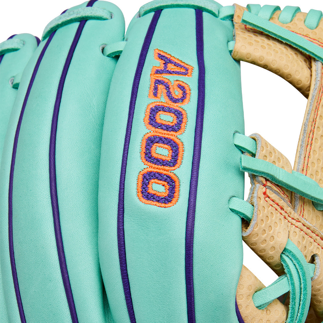 Wilson A2000 1786 Spin Control 11.50" Winter Collection Infield Glove WBW103937115 - Seafoam Blonde Purple - HIT a Double - 9