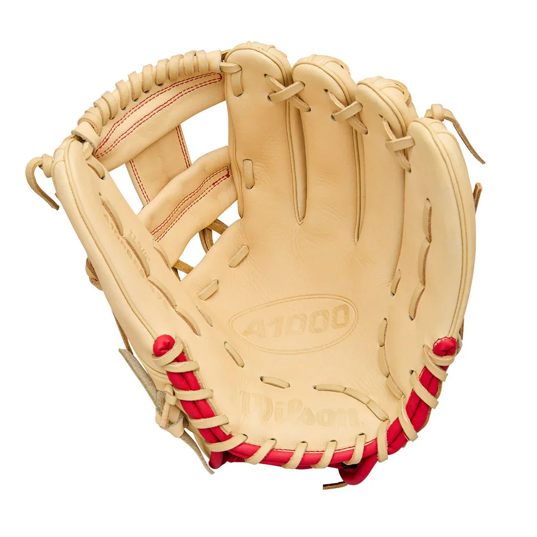 Wilson A1000 1975 11.75" Infield Baseball Glove WBW1039591175 - Blonde Red Royal - HIT a Double - 1