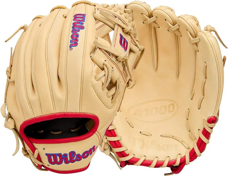 Wilson A1000 1975 11.75" Infield Baseball Glove WBW1039591175 - Blonde Red Royal - HIT a Double - 3