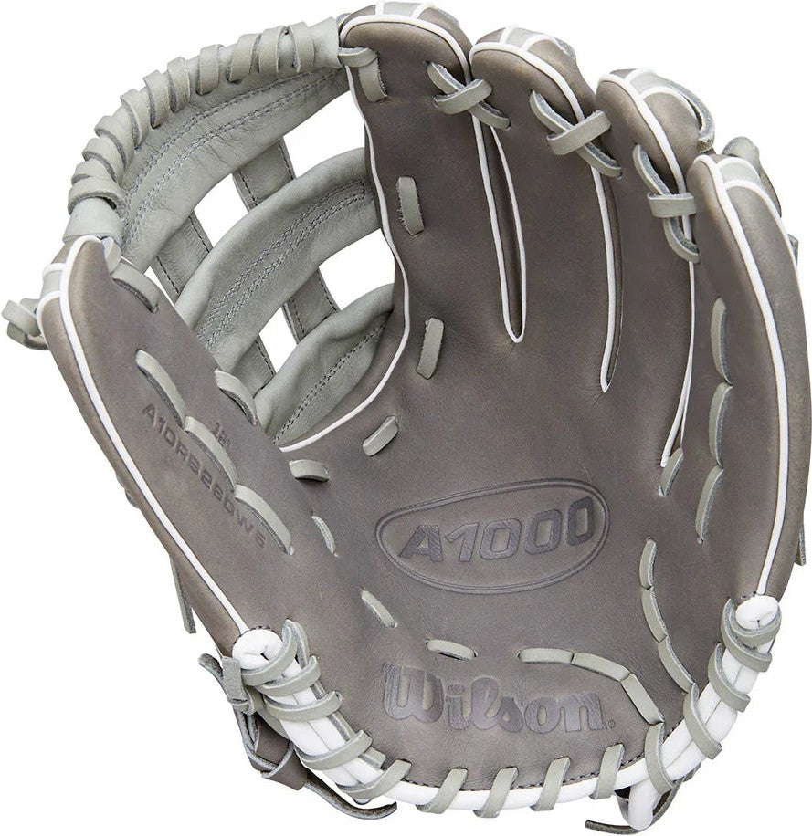 Wilson A1000 DW5 12.00" Infield Baseball Glove WBW10396012 - Steel Grey Grey Seafoam - HIT a Double - 2