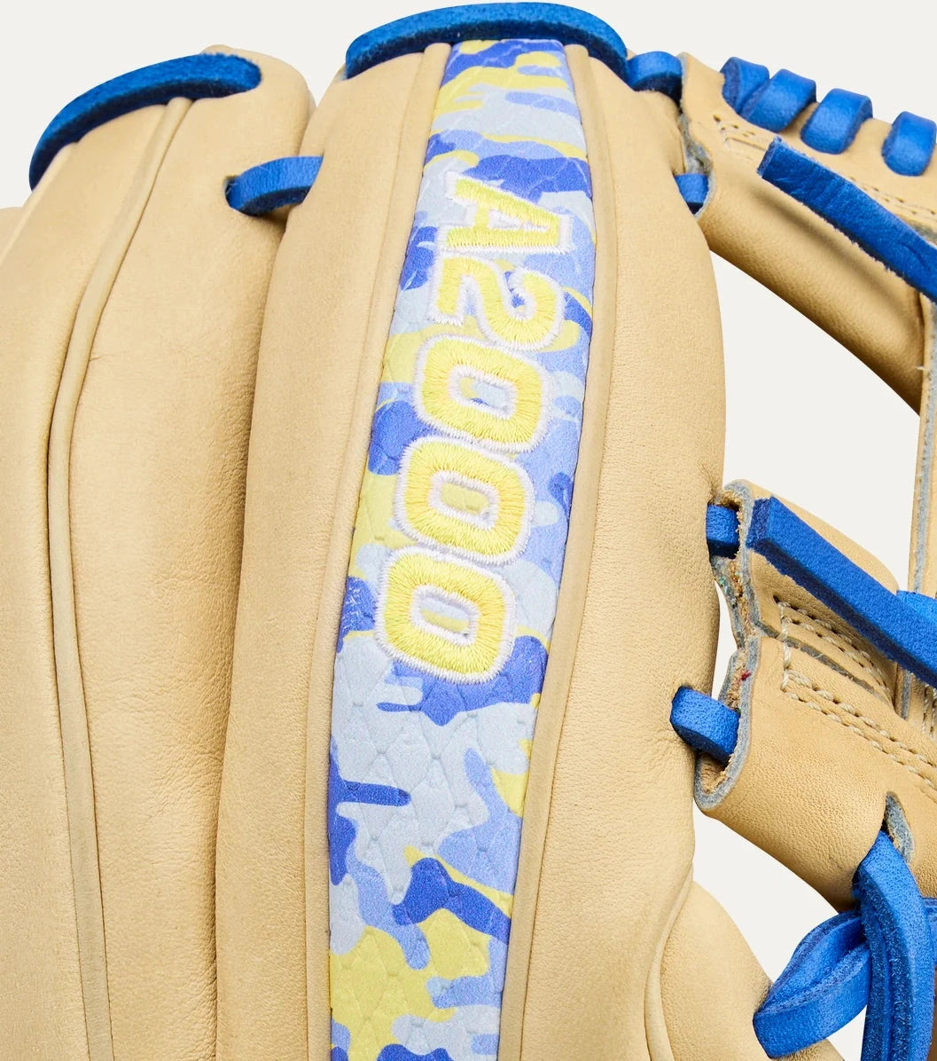 Wilson A2000 Bobby Witt Jr 11.75" Winter Collection Infield Glove WBW1040681175 - Blonde Royal Blue - HIT a Double - 6