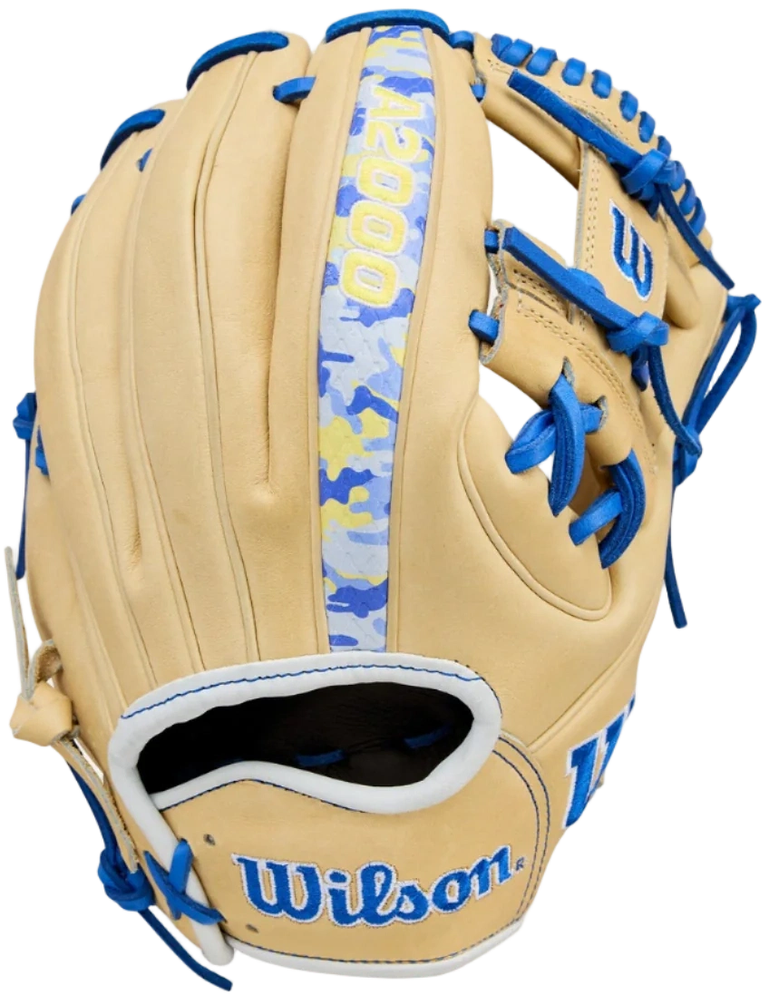 Wilson A2000 Bobby Witt Jr 11.75" Winter Collection Infield Glove WBW1040681175 - Blonde Royal Blue - HIT a Double - 1