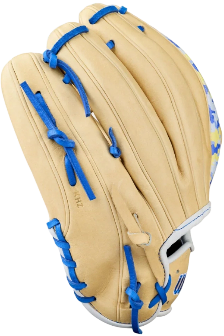 Wilson A2000 Bobby Witt Jr 11.75" Winter Collection Infield Glove WBW1040681175 - Blonde Royal Blue - HIT a Double - 4