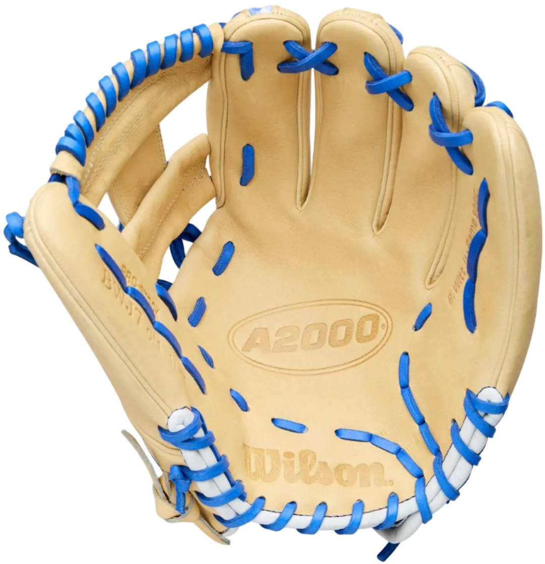 Wilson A2000 Bobby Witt Jr 11.75" Winter Collection Infield Glove WBW1040681175 - Blonde Royal Blue - HIT a Double - 1