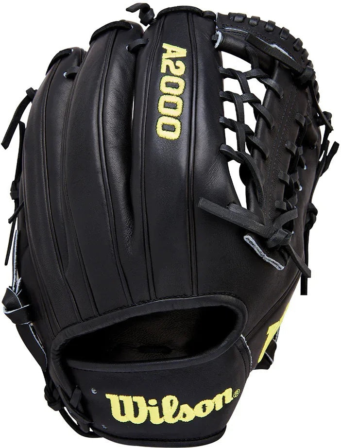 Wilson A2000 Classic Series 1789 11.50" Infield Baseball Glove WBW104106115 - Black Wilson Yellow - HIT a Double - 1