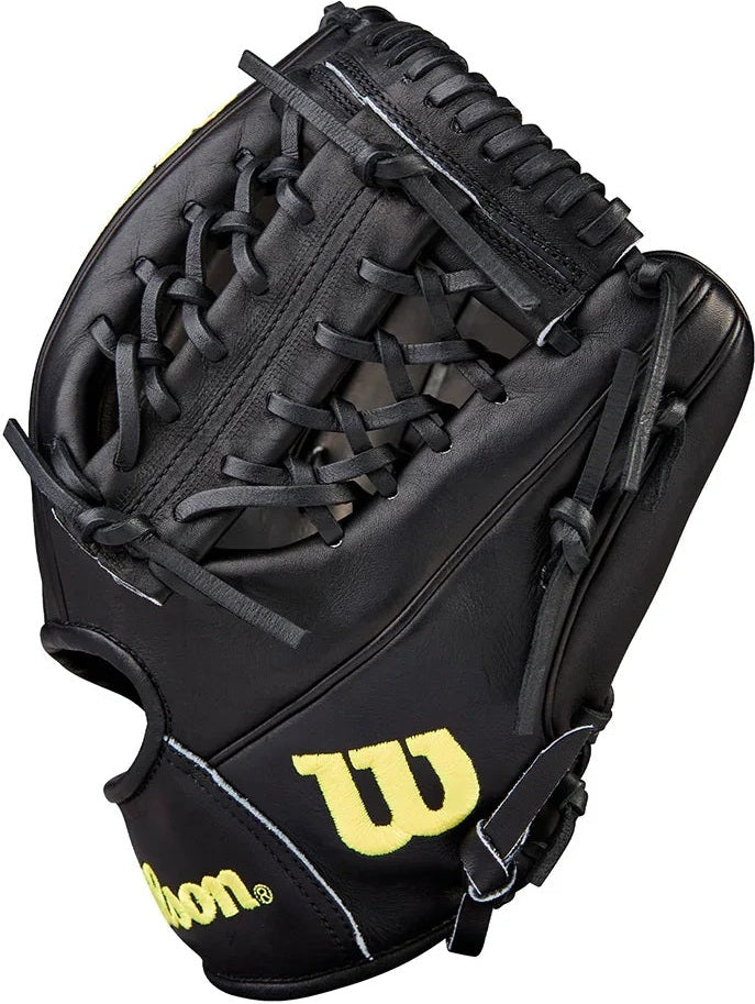 Wilson A2000 Classic Series 1789 11.50" Infield Baseball Glove WBW104106115 - Black Wilson Yellow - HIT a Double - 4