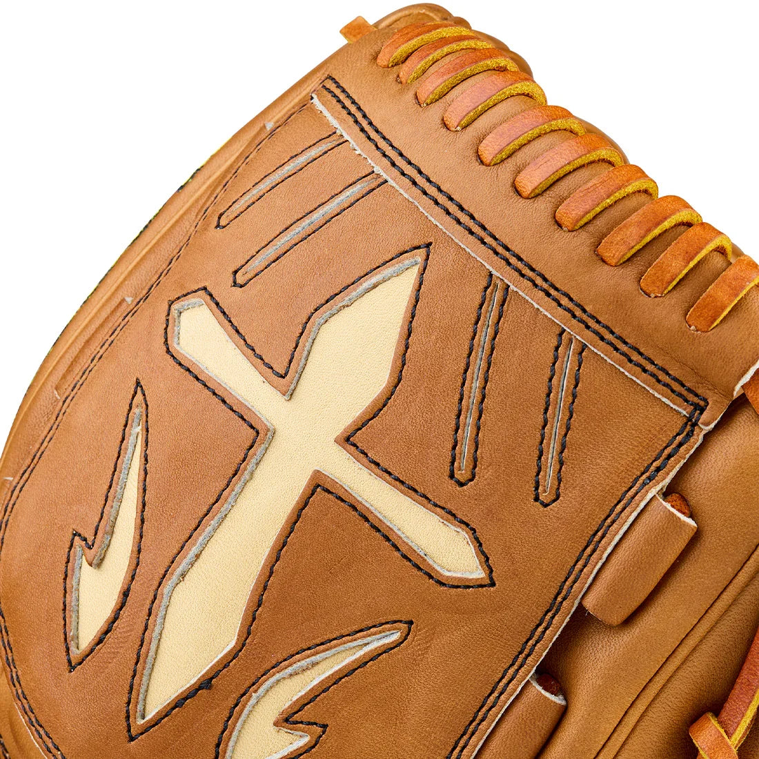 Wilson A2000 Classic Series B23 12.00" Pitcher Baseball Glove WBW10411712 - Saddle Tan Blonde Wilson Yellow - HIT a Double - 6