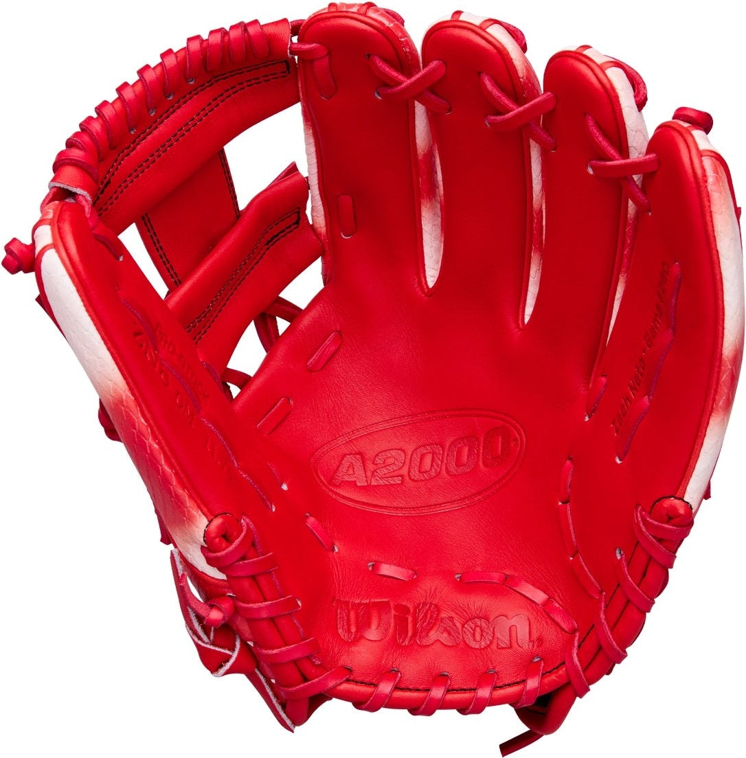 Wilson A2000 Spring 2026 Zach Neto A2000 ZN9 GM 11.75” Infield Glove WBW1041341175 - Red - HIT a double - 1