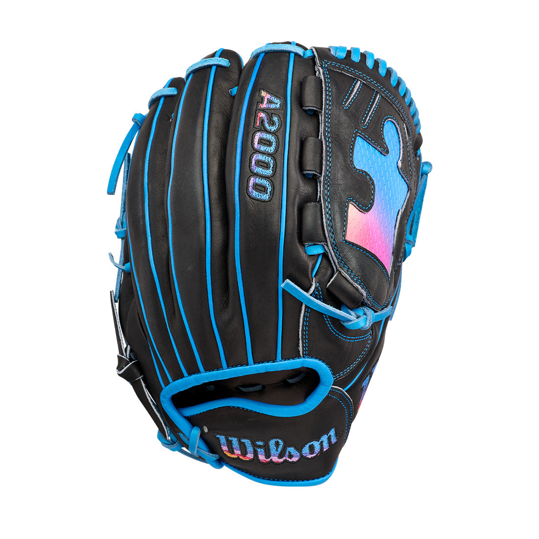 Wilson A2000 Love The Moment B23 Puzzle Piece 12.00" Pitcher's Glove WBW10482912 - Black Royal - HITa Double - 1