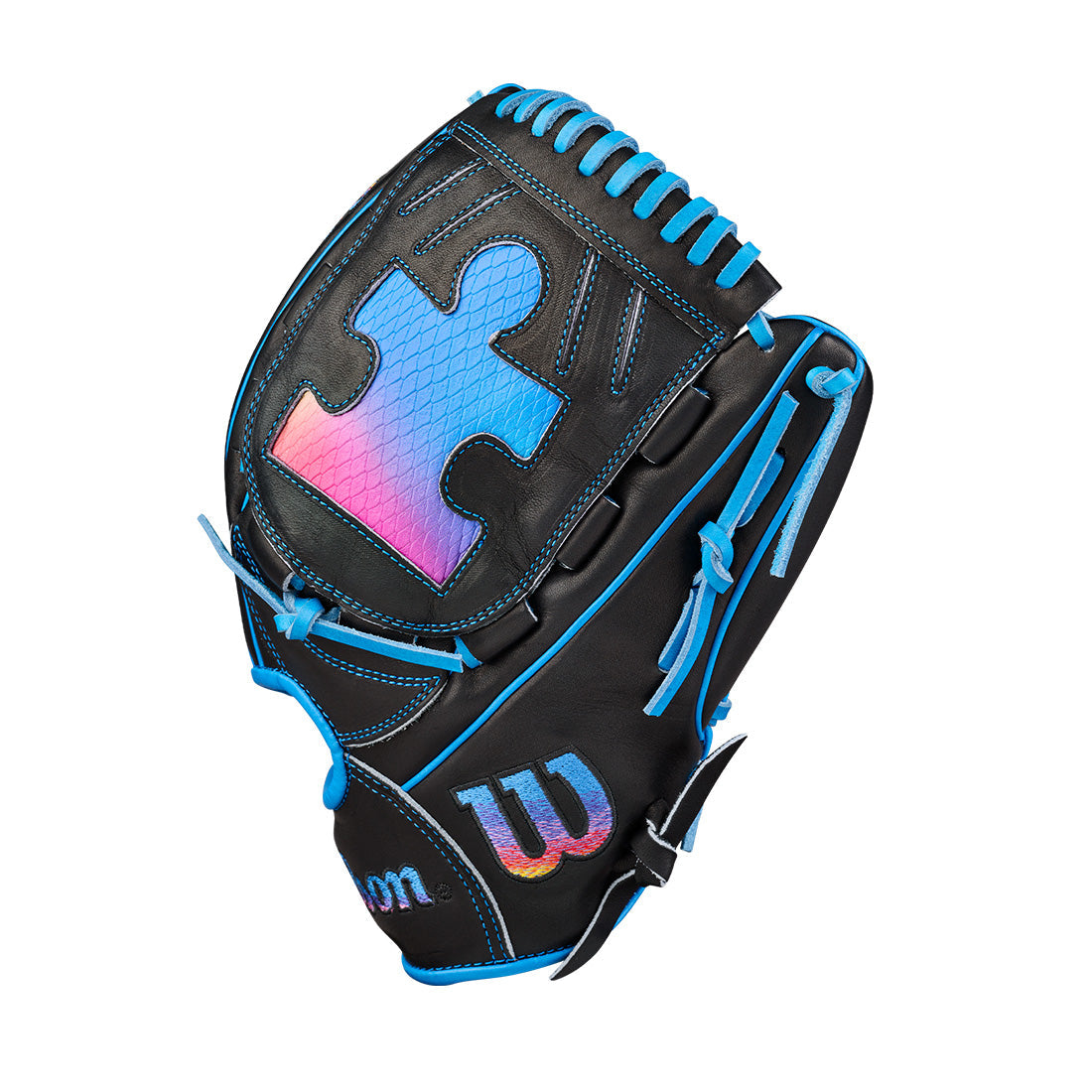 Wilson A2000 Love The Moment B23 Puzzle Piece 12.00" Pitcher's Glove WBW10482912 - Black Royal - HITa Double - 3