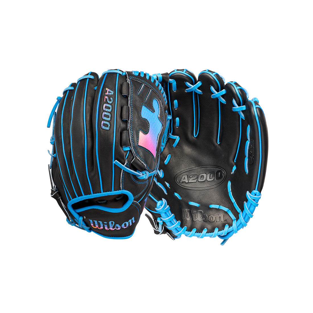 Wilson A2000 Love The Moment B23 Puzzle Piece 12.00" Pitcher's Glove WBW10482912 - Black Royal - HITa Double - 5