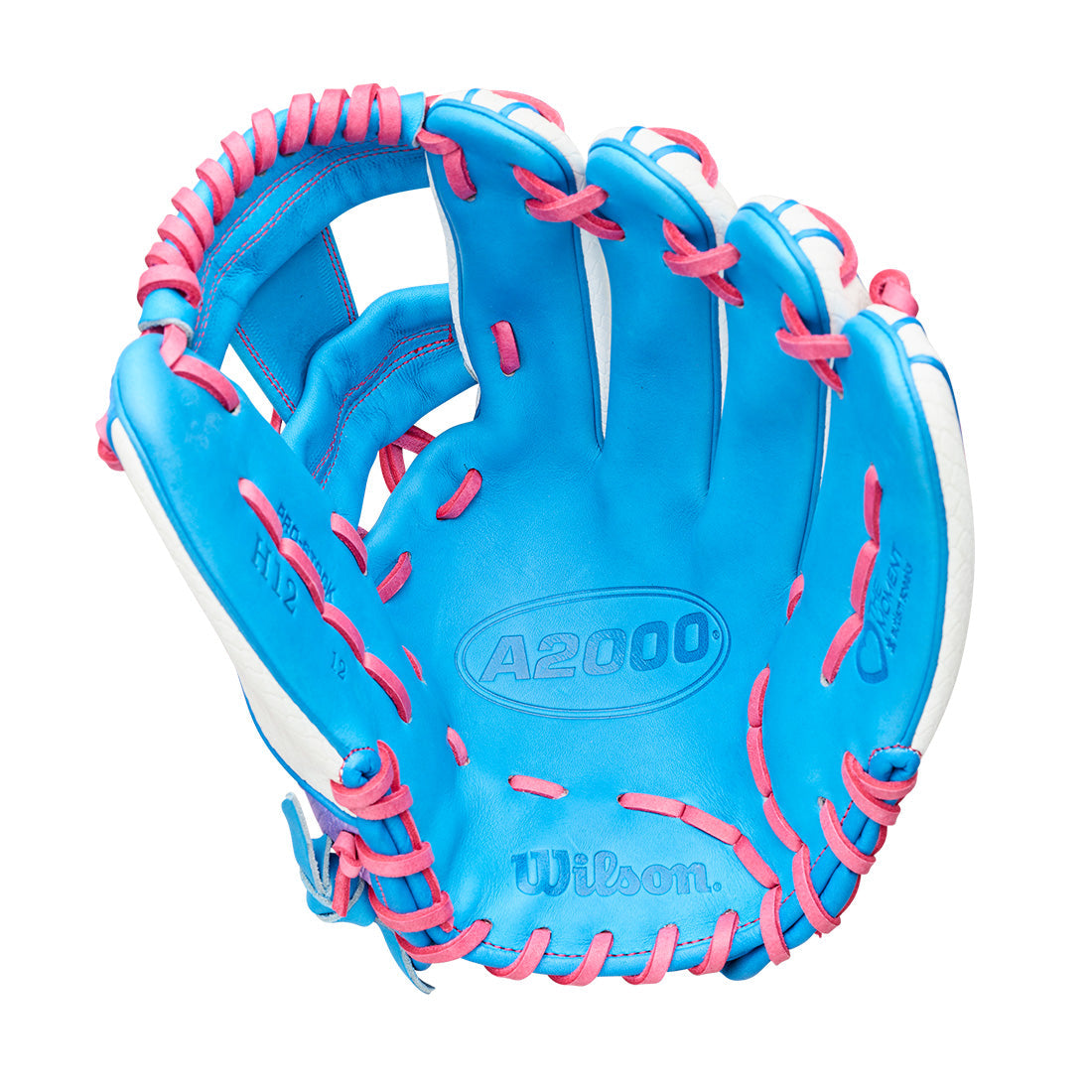 Wilson A2000 Love The Moment FP H12 12.00" Fastpitch Softball Glove WBW10483612 - Blue White Pink - HITa Double - 2