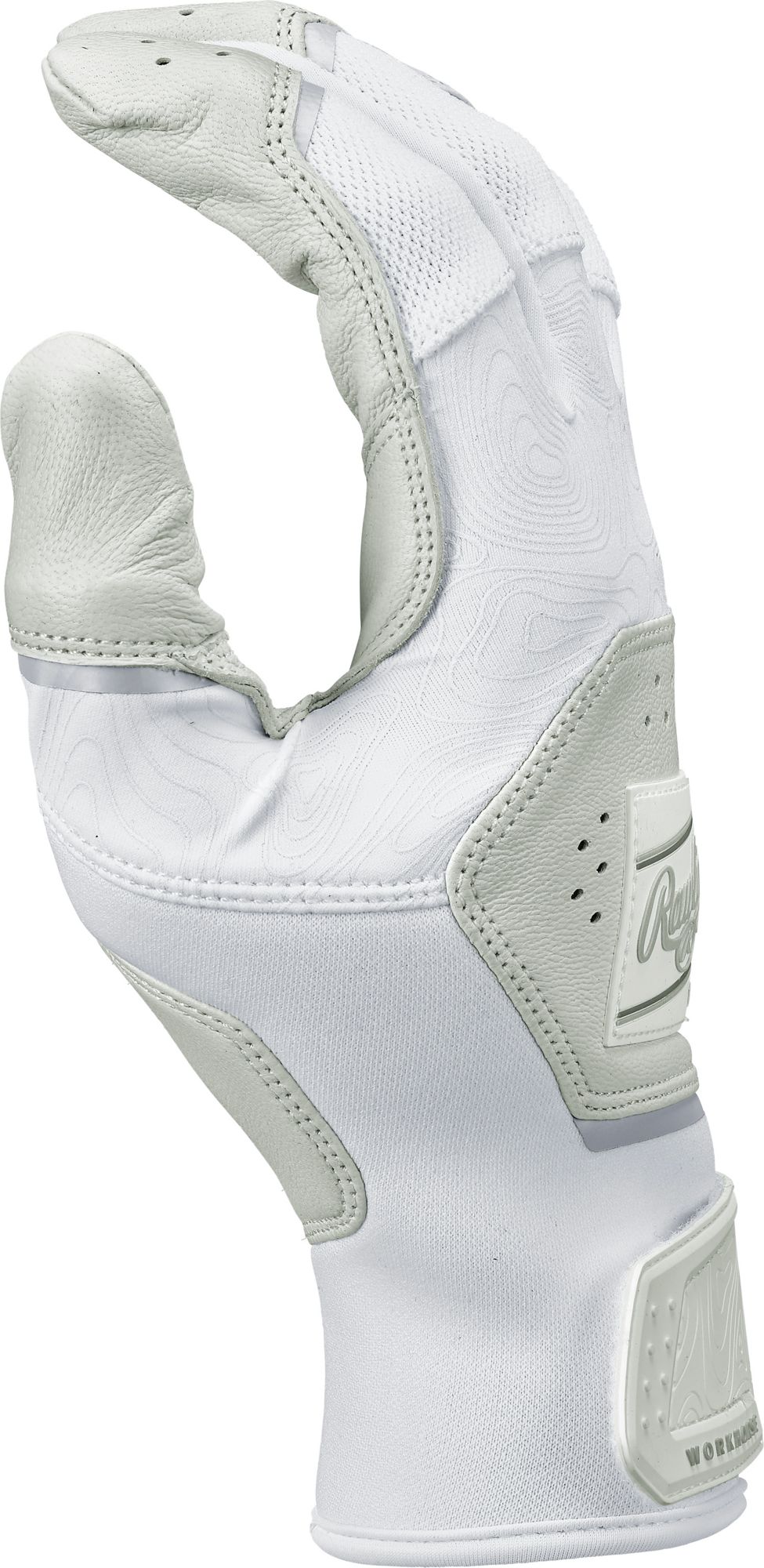 Rawlings Adult Workhorse Baseball Batting Gloves - White