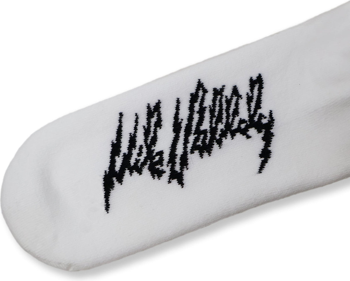 SOCCO Mike Vallely x Dirty Donny Collaboration Crew Socks - White