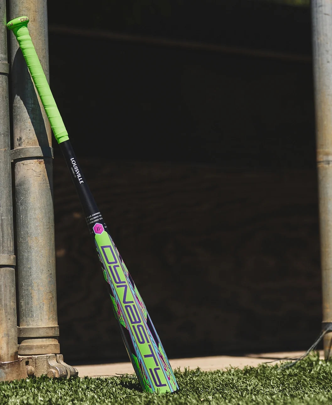 Louisville Slugger 2027 Dynasty (-11) USA Approved Bat WL2700101 - Neon Green Black