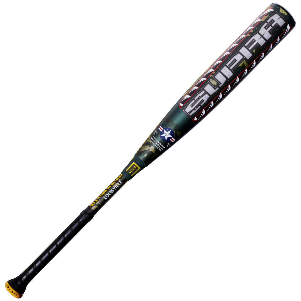 Louisville Slugger 2027 Supra Tigershark (-8) USSSA Bat WL270080 - Black Camo-Green