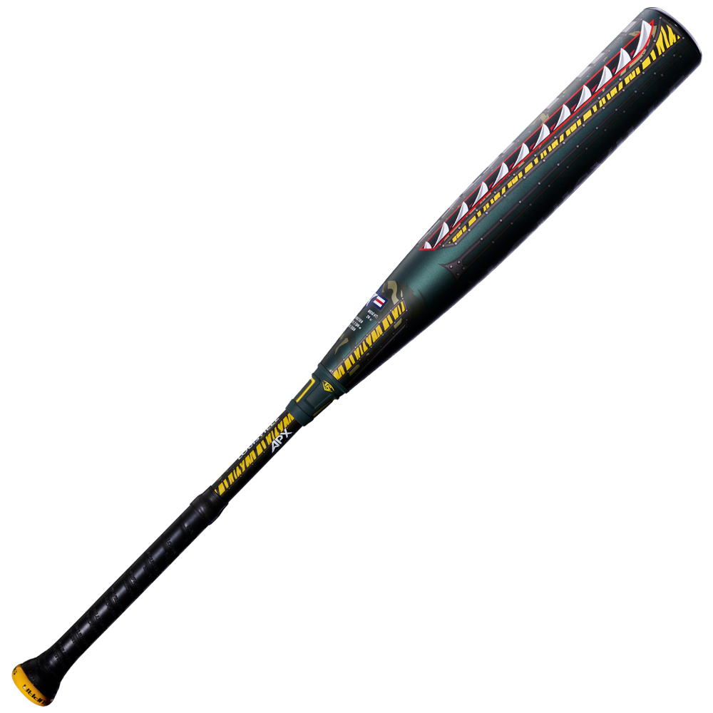 Louisville Slugger 2027 Supra Tigershark (-8) USSSA Bat WL270080 - Black Camo-Green