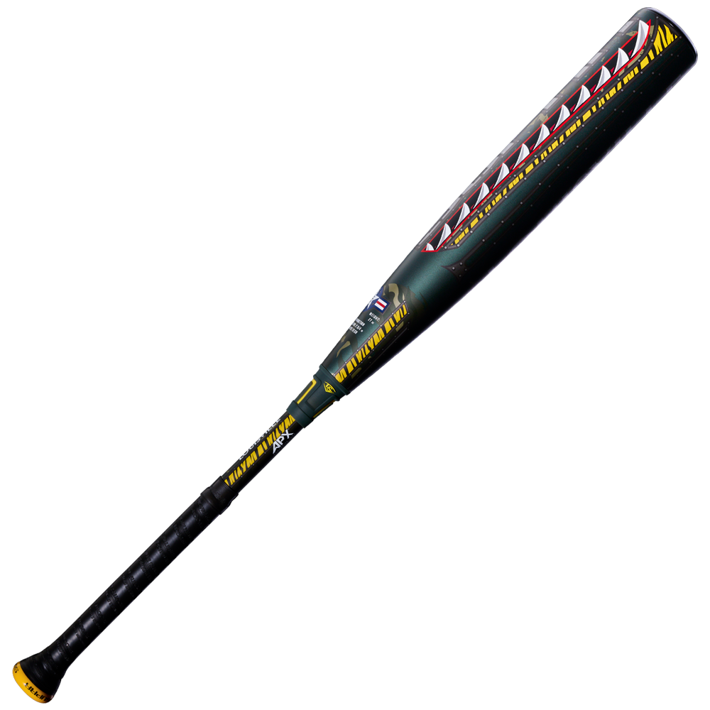 Louisville Slugger 2027 Supra Tigershark (-5) USSSA Bat WL270090 - Black Camo-Green