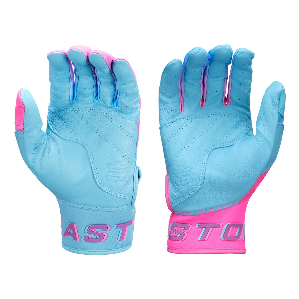 Easton Youth Walk-Off Ethos Hype Fire 3 Batting Gloves WO25YBG - Light Blue Pink