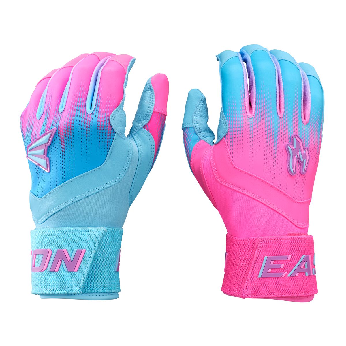 Easton Youth Walk-Off Ethos Locked-In Hype Fire 3 Batting Gloves WO25LIYBG - Light Blue Pink