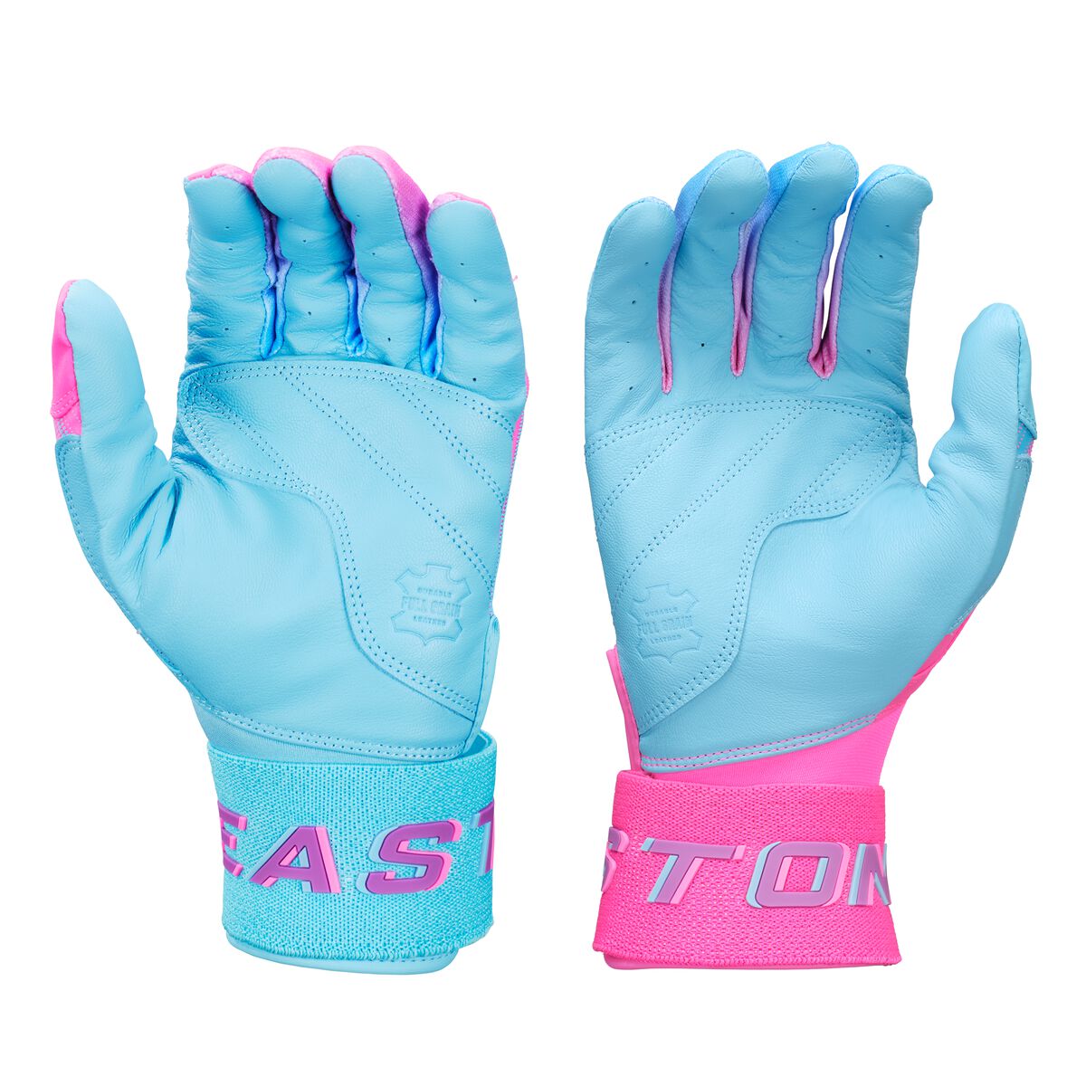 Easton Adult Walk-Off Ethos Locked-In Hype Fire 3 Batting Gloves WO25LIBG - Light Blue Pink