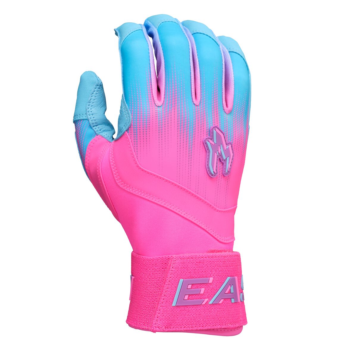 Easton Adult Walk-Off Ethos Locked-In Hype Fire 3 Batting Gloves WO25LIBG - Light Blue Pink
