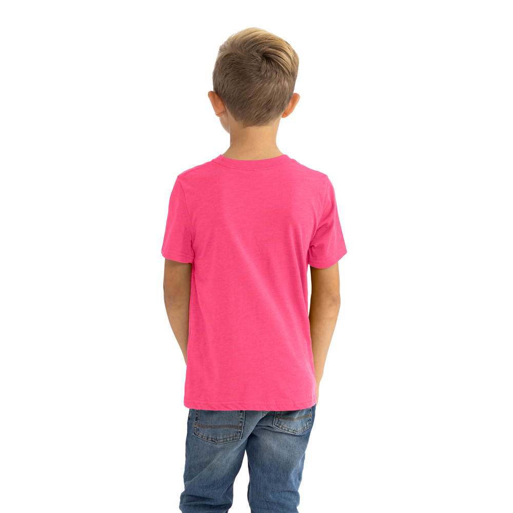 Next Level 3312 Youth CVC T-Shirt - Hot Pink