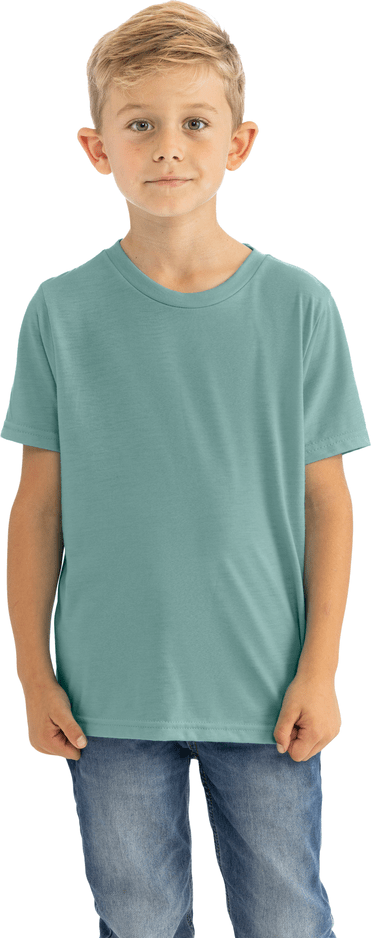 Next Level 3312 Youth CVC T-Shirt - Heather Seafoam