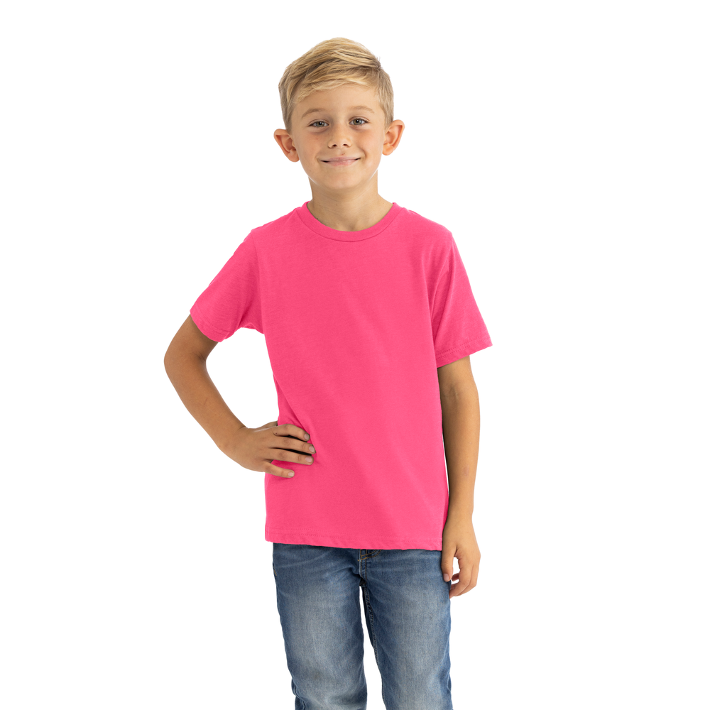 Next Level 3312 Youth CVC T-Shirt - Hot Pink
