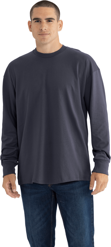 Next Level 7211 Heavyweight Cotton Long Sleeve T-Shirt - Harbor Blue