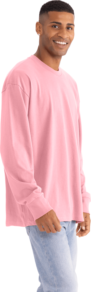 Next Level 7211 Heavyweight Cotton Long Sleeve T-Shirt - Light Pink