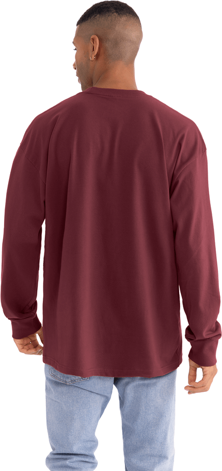 Next Level 7211 Heavyweight Cotton Long Sleeve T-Shirt - Maroon