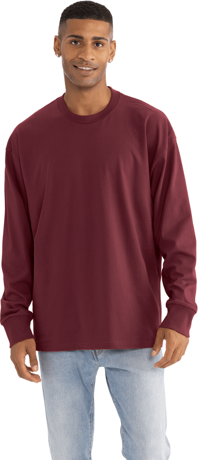 Next Level 7211 Heavyweight Cotton Long Sleeve T-Shirt - Maroon