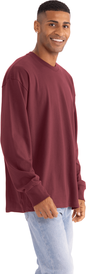 Next Level 7211 Heavyweight Cotton Long Sleeve T-Shirt - Maroon