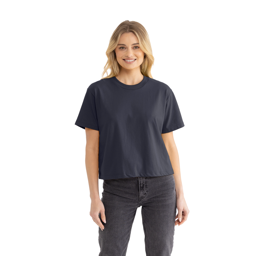 Next Level 7610 Women's Heavyweight High Boxy T-Shirt - Harbor Blue