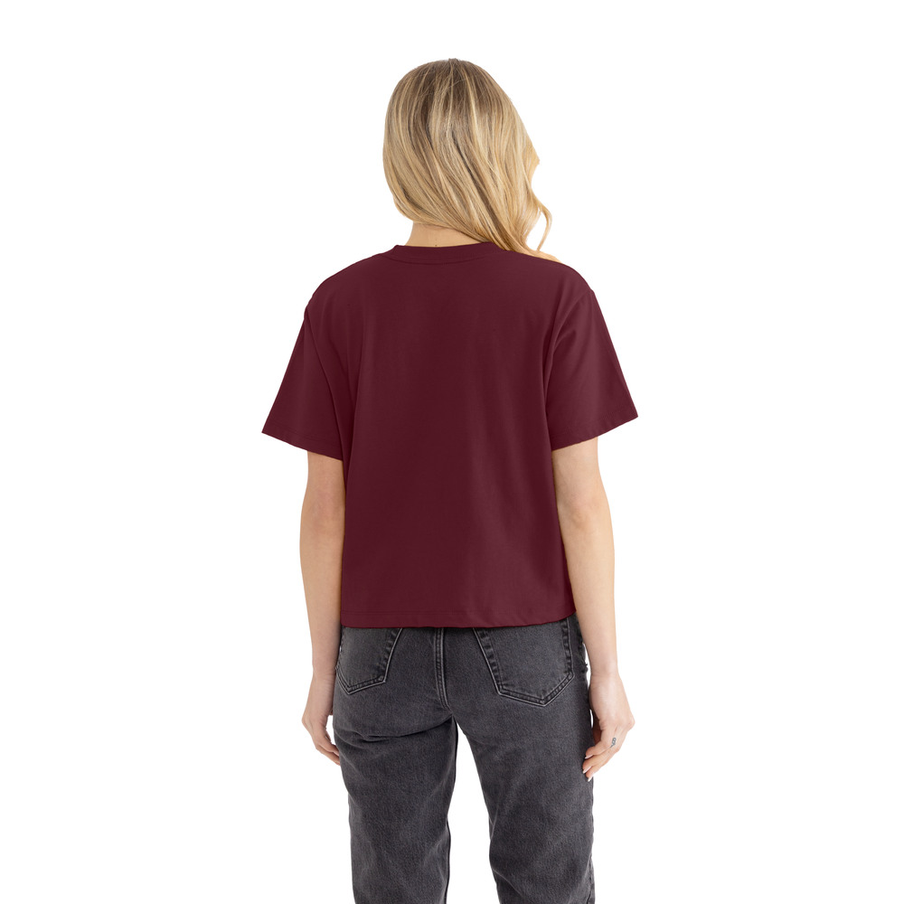 Next Level 7610 Women's Heavyweight High Boxy T-Shirt - Maroon