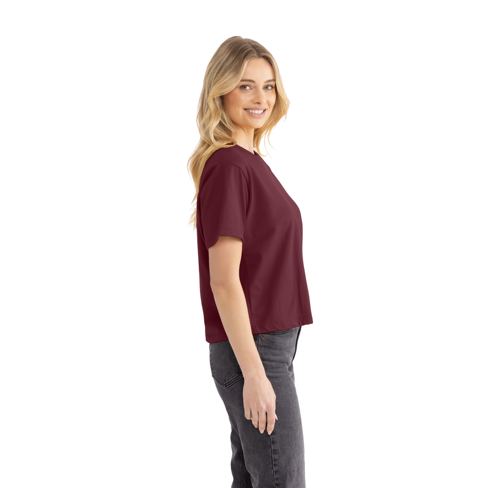 Next Level 7610 Women's Heavyweight High Boxy T-Shirt - Maroon