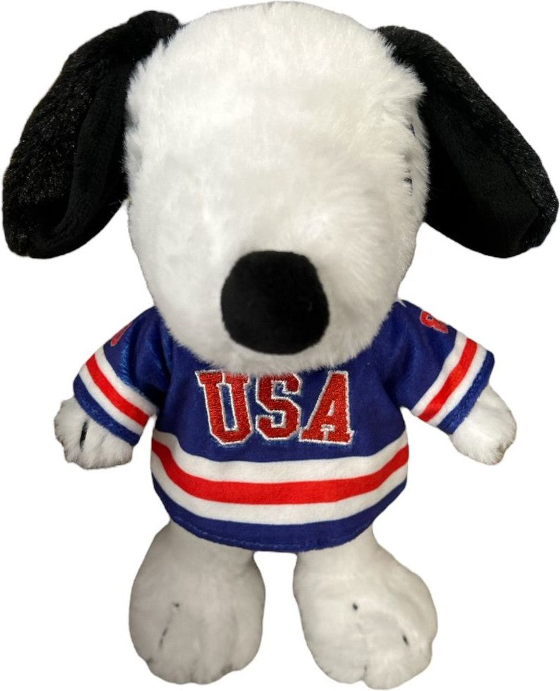 Snoopy USA Hockey Miracle on Ice Officially Licensed Blue Jersey 10 Inch Plush