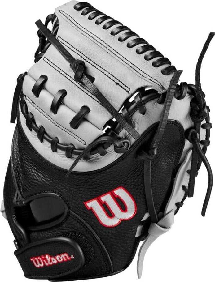 Wilson A1000 CM33 33.00&quot; Catcher&#39;s Mitt WBW10145433 - Silver Black Red - HIT a Double - 4