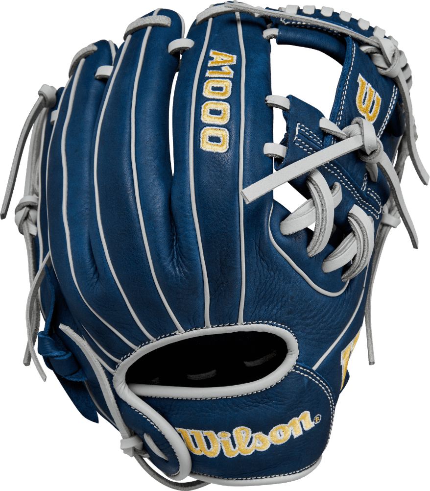 Wilson A1000 DP15 11.50&quot; Infield Glove WBW101442115 - Navy Silver - HIT a Double - 1