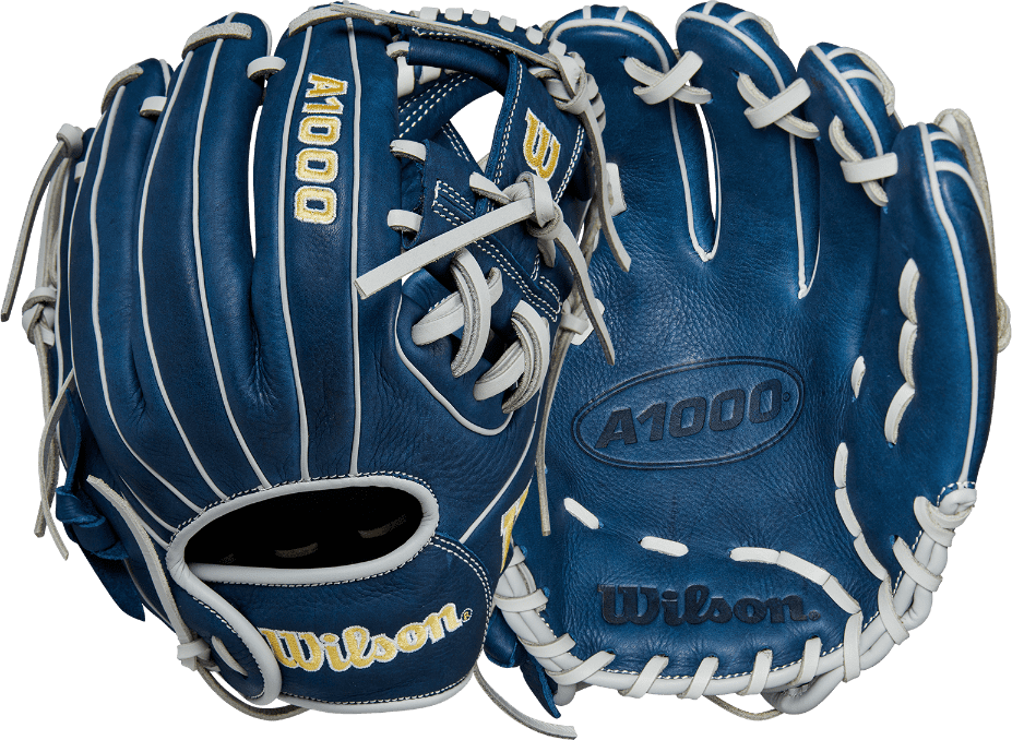 Wilson A1000 DP15 11.50&quot; Infield Glove WBW101442115 - Navy Silver - HIT a Double - 3