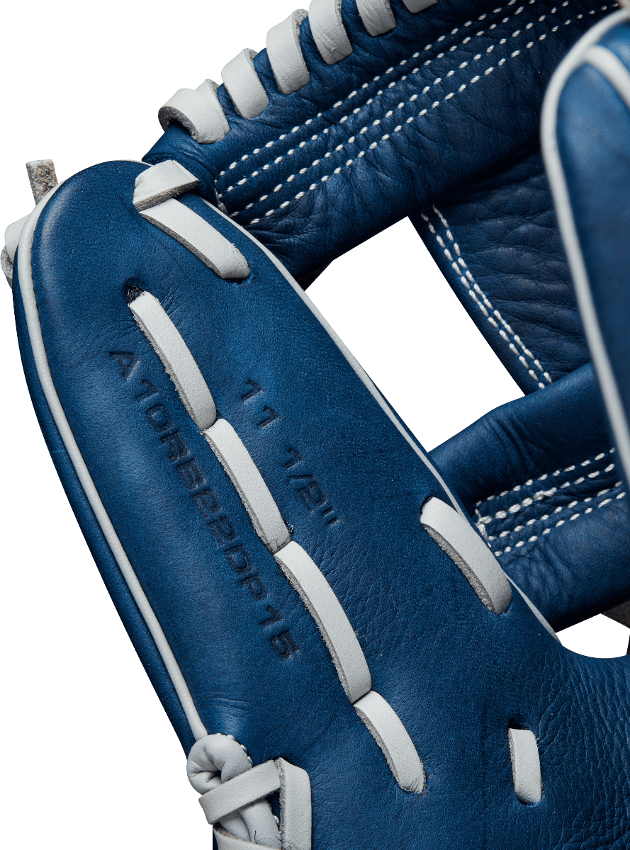 Wilson A1000 DP15 11.50&quot; Infield Glove WBW101442115 - Navy Silver - HIT a Double - 6