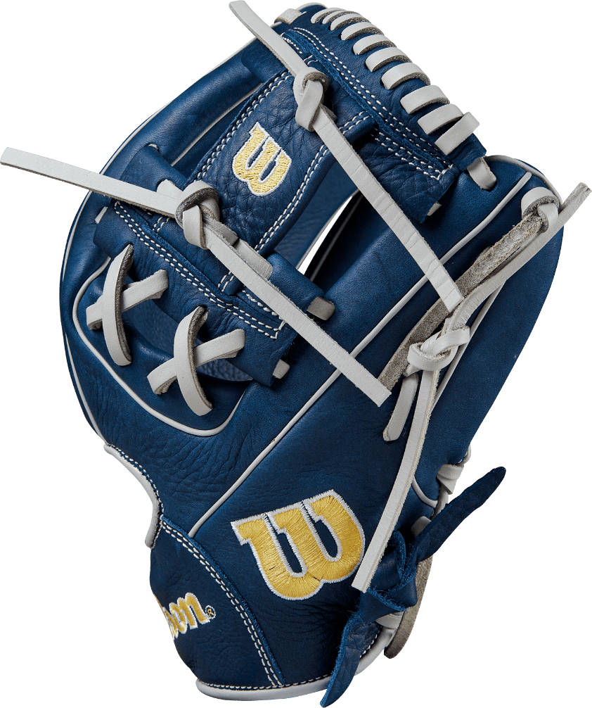 Wilson A1000 DP15 11.50&quot; Infield Glove WBW101442115 - Navy Silver - HIT a Double - 4