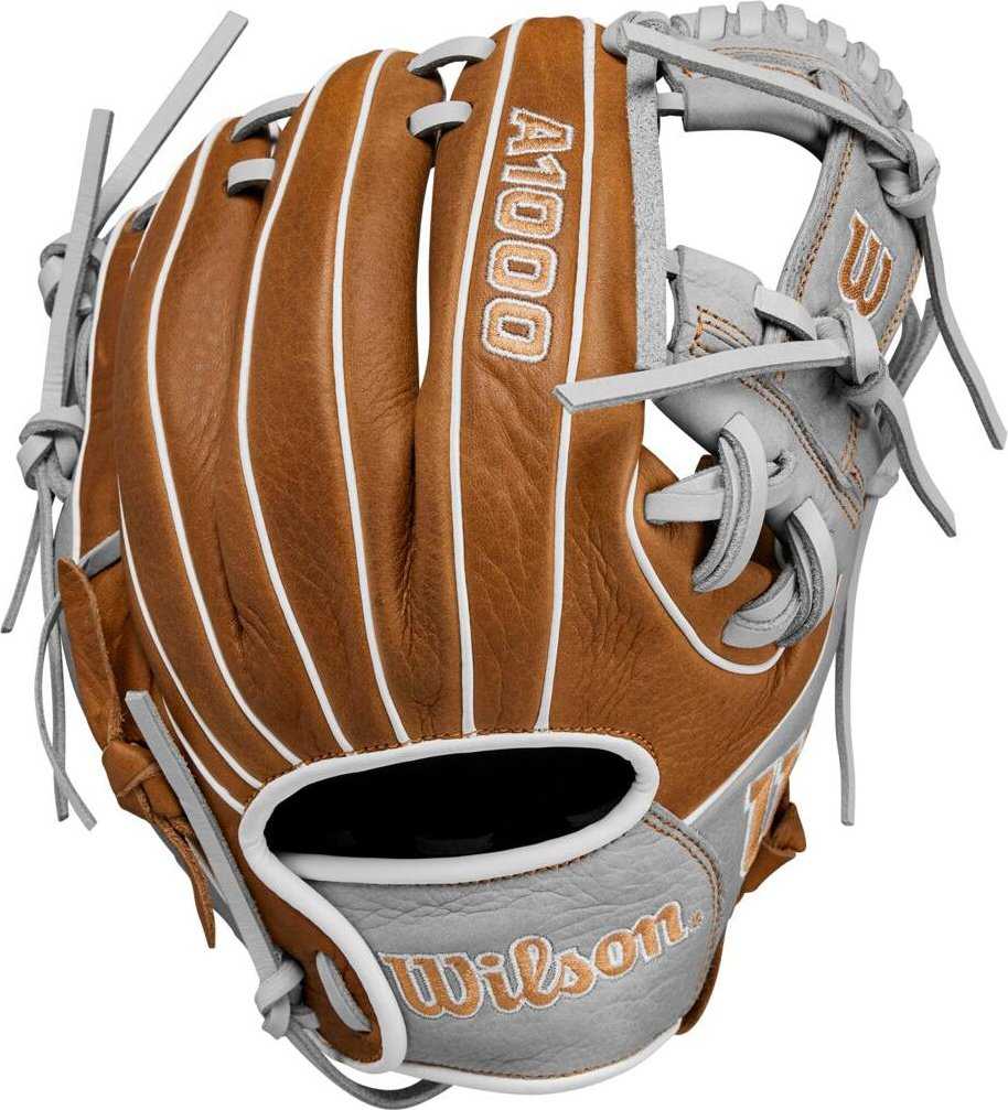 Wilson A1000 PF11 11.00&quot; Infield Glove - Saddle Tan Silver - HIT a Double - 1